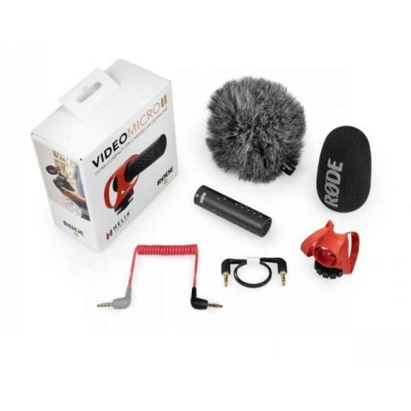 VideoMicro II On-Camera Microphone - Black and Red - Picture 2 of 8